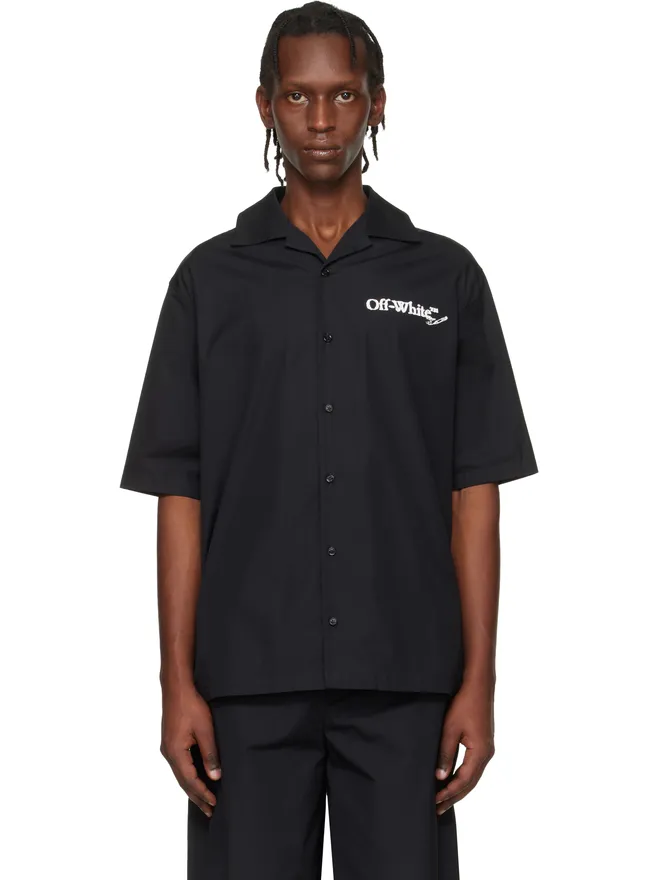 OFF-WHITE OFF-WHITE Scribble Arrow ポプリン ボウリングシャツの商品画像