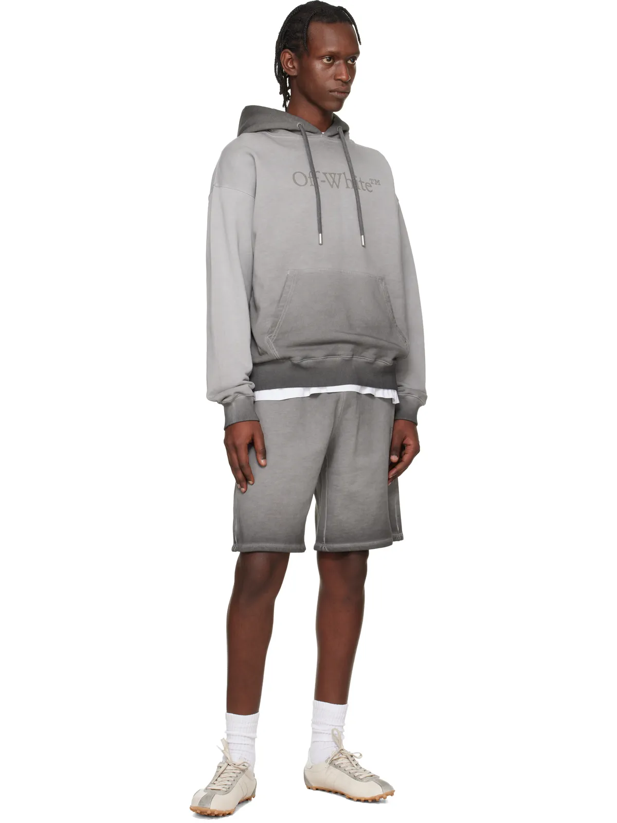OFF-WHITE Laundry Diagonal Skate スウェットショートパンツ - 画像4