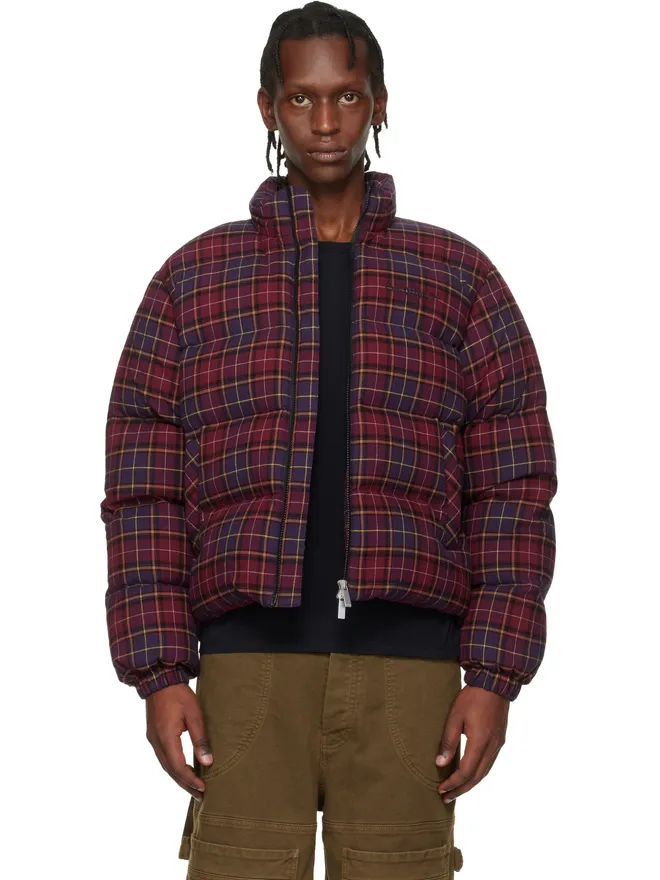 OFF-WHITE OFF-WHITE Spray Arrow チェック フランネル ダウンジャケットの商品画像