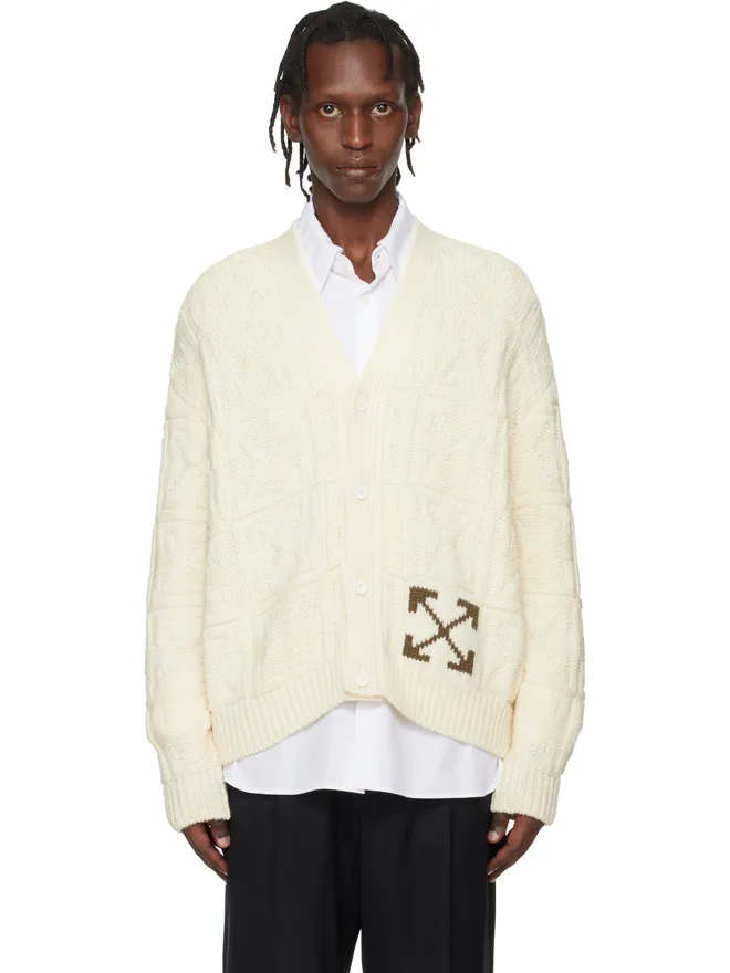 OFF-WHITE OFF-WHITE Arrow 3D Stitch カーディガンの商品画像