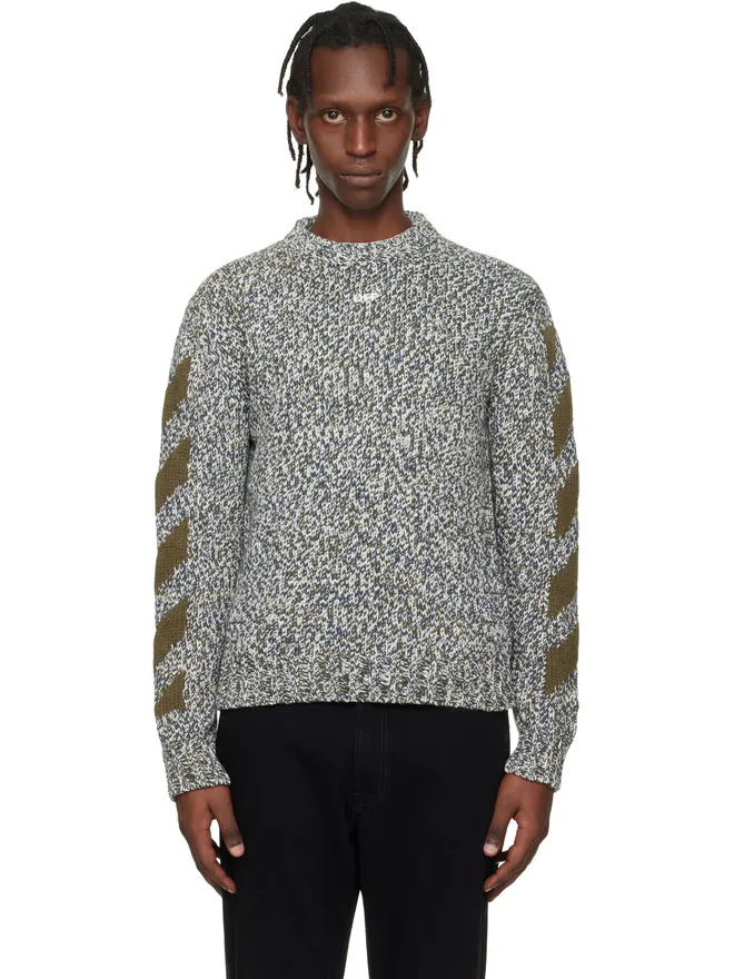 OFF-WHITE OFF-WHITE Diagonal Arrow ムリネニット クルーネックセーターの商品画像