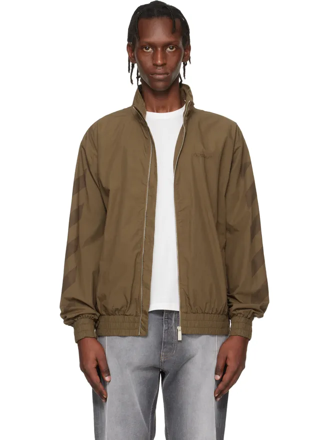 OFF-WHITE OFF-WHITE Diagonal コットン トラックジャケットの商品画像