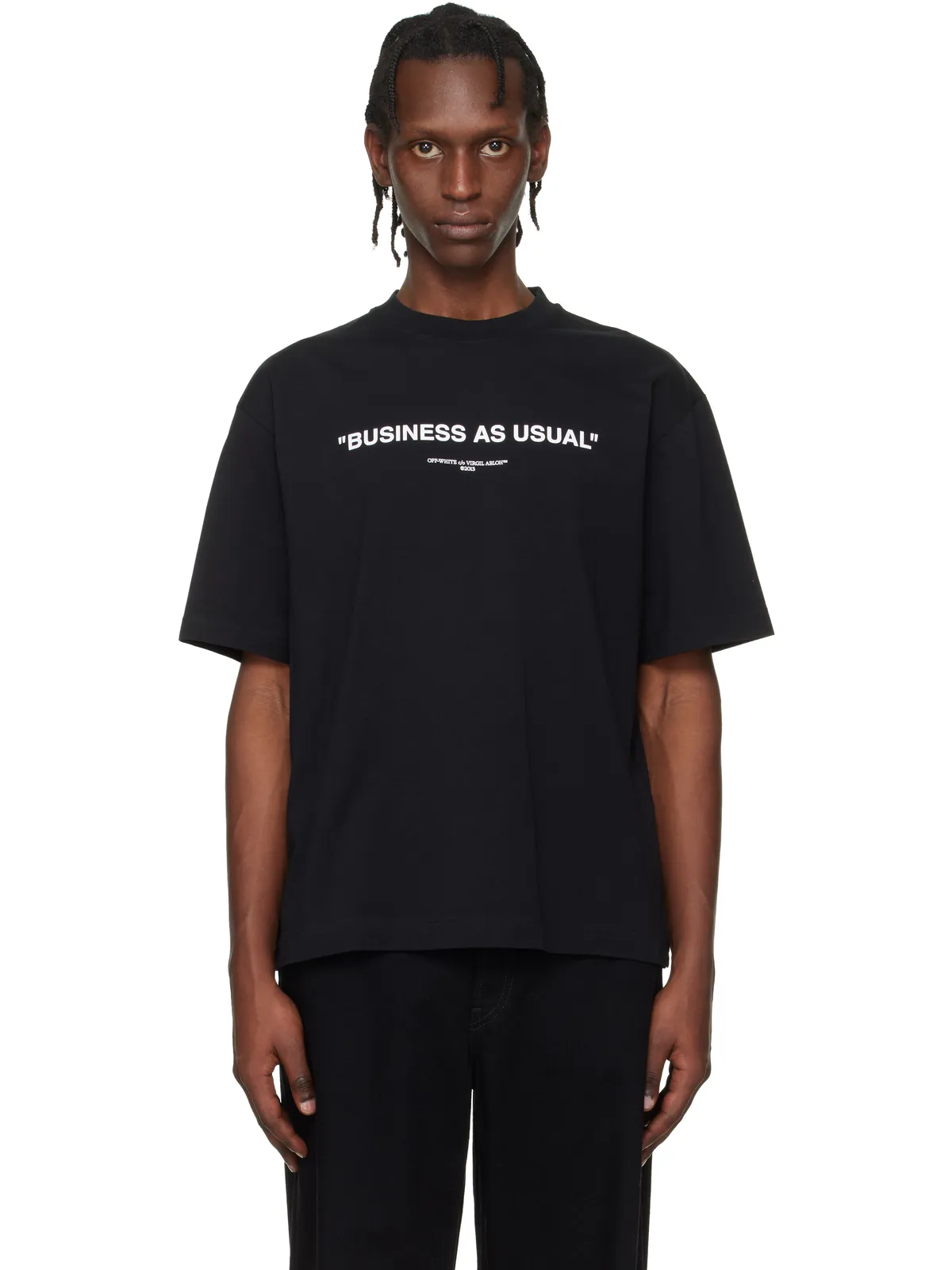 OFF-WHITE 'Business' Quote Skate Tシャツ - 画像1