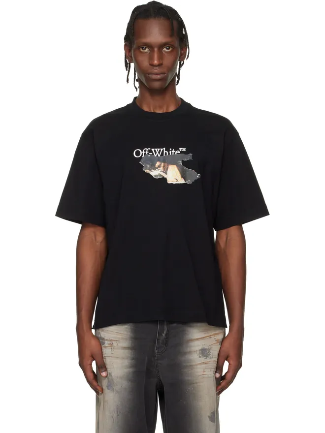 OFF-WHITE OFF-WHITE Paint Arrow Skate ロゴ Tシャツの商品画像
