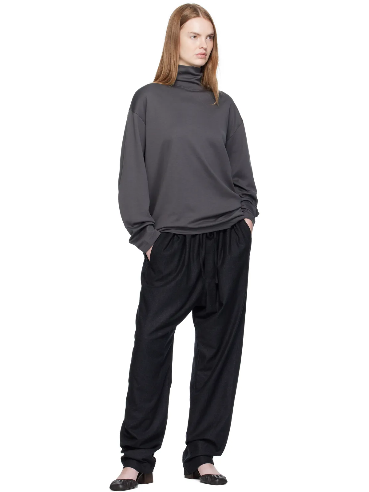 Lemaire リラックス モックネック Tシャツ - 画像4