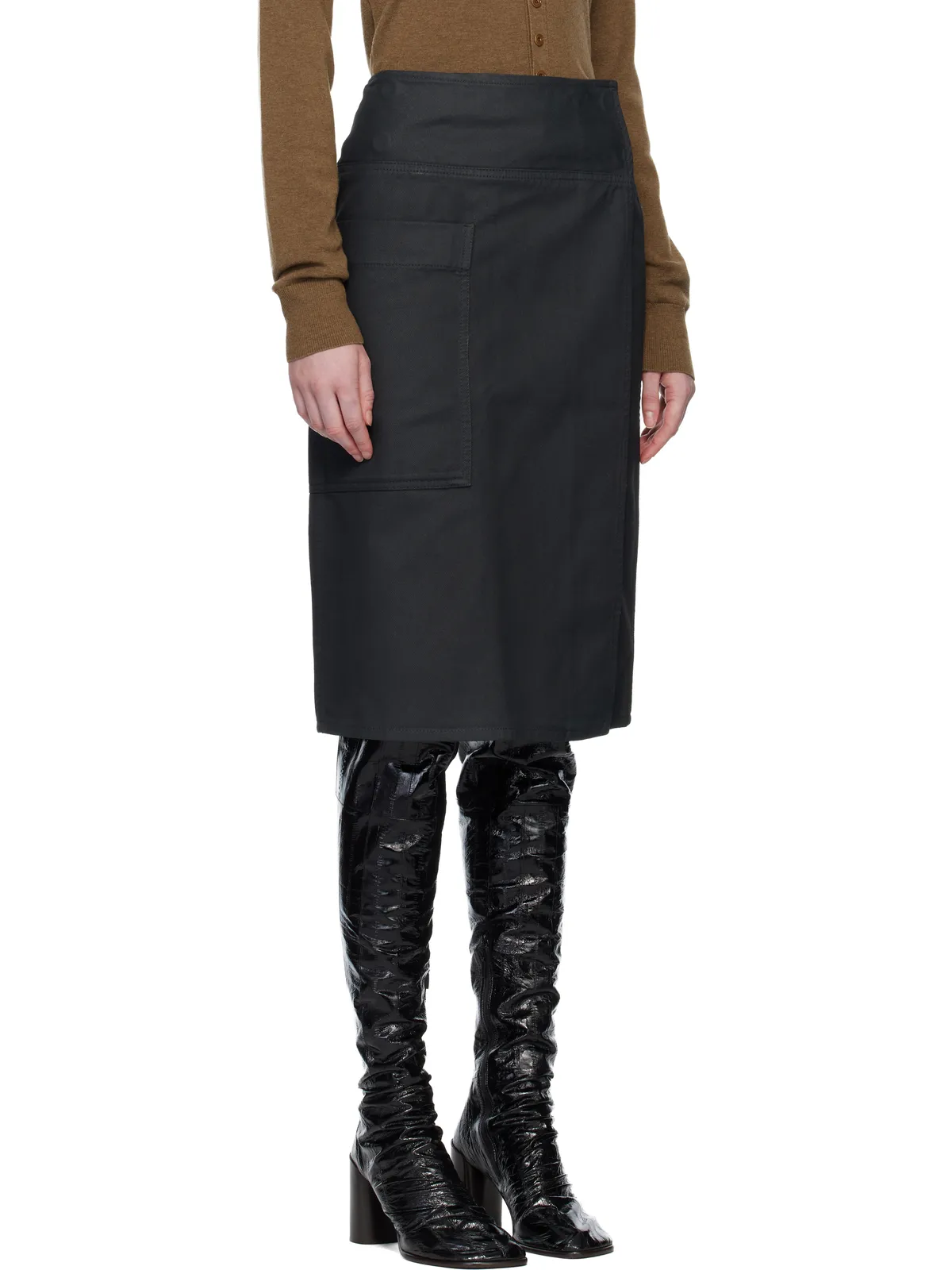Lemaire Apron デニム ミディアムスカート - 画像2