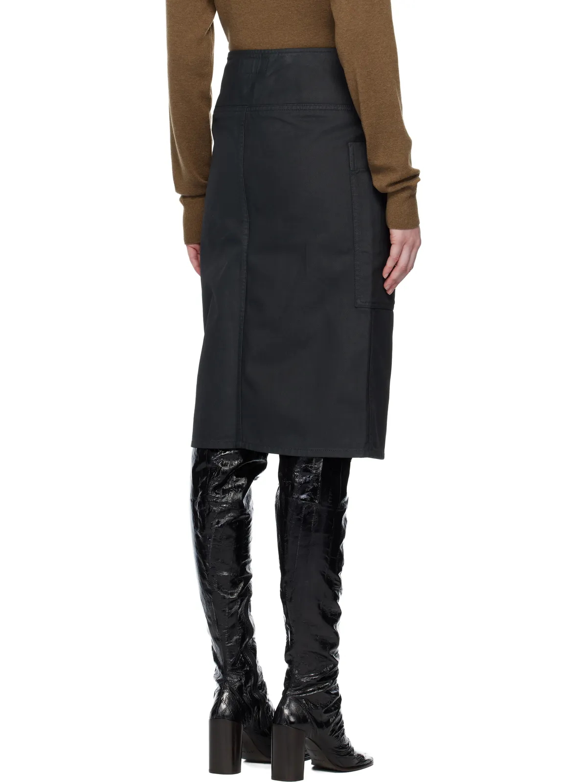 Lemaire Apron デニム ミディアムスカート - 画像3