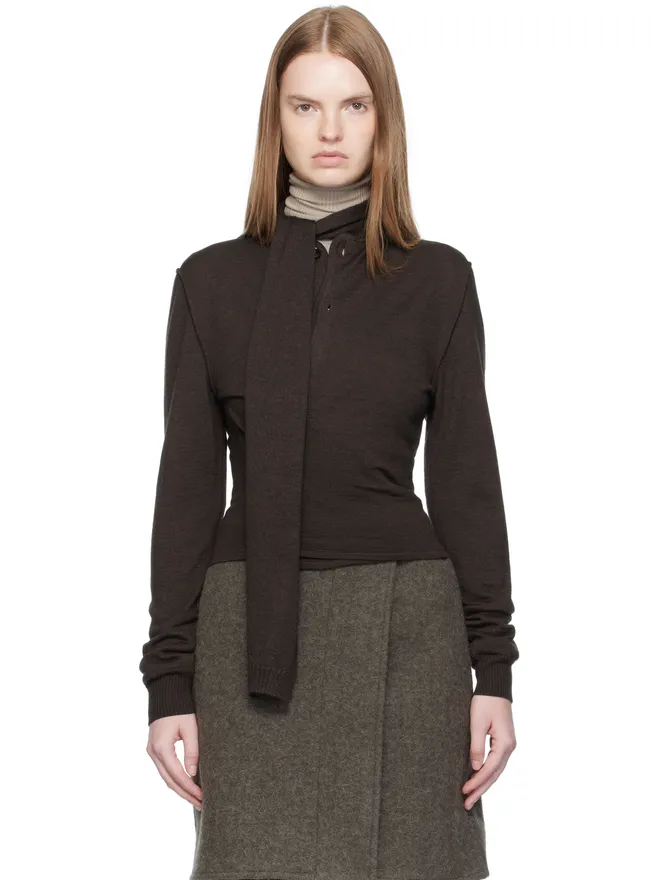 Lemaire Lemaire ツイスト マフラー カーディガンの商品画像