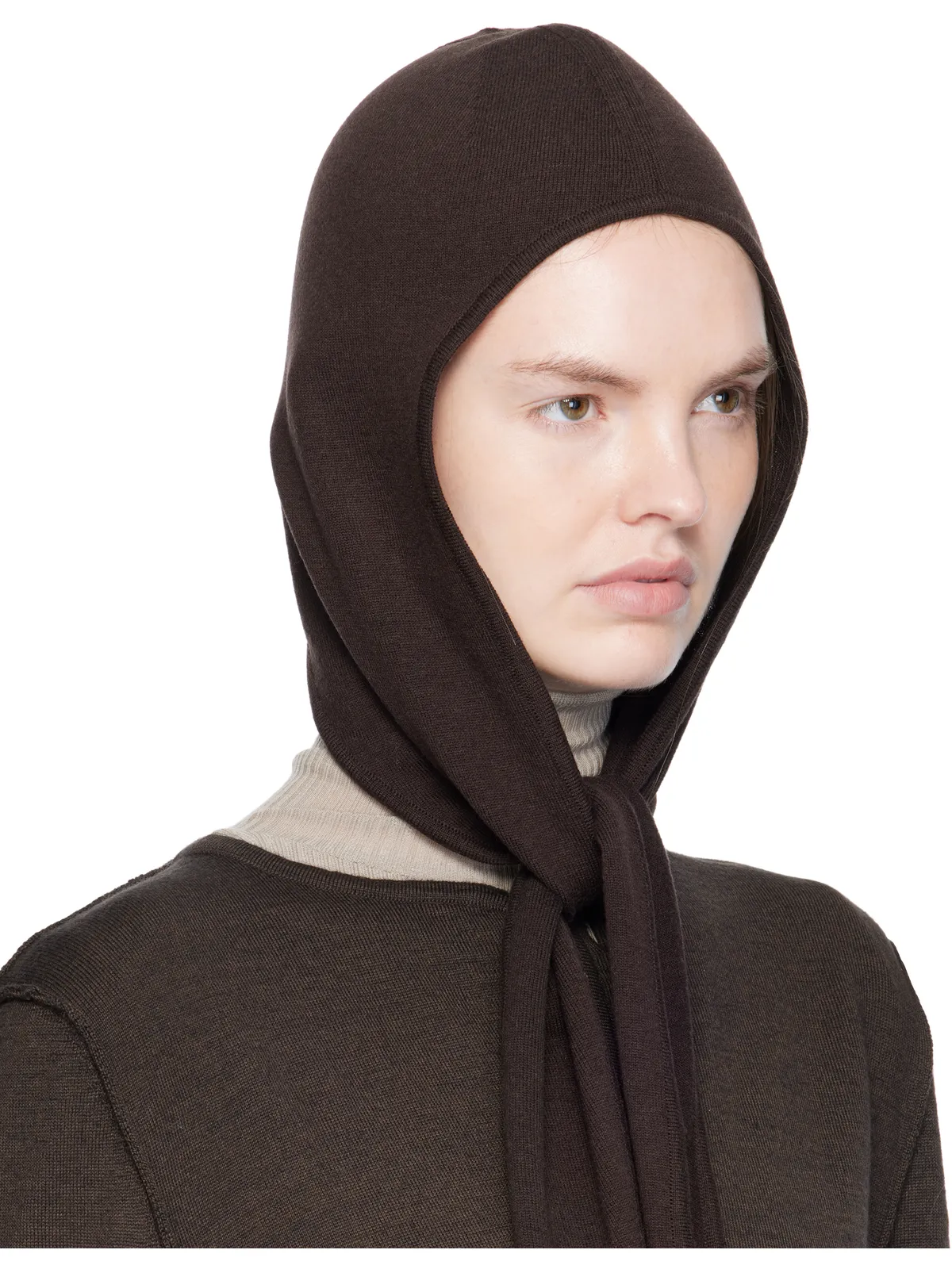 Lemaire Fine Wool ヘッドスカーフ ビーニー - 画像2