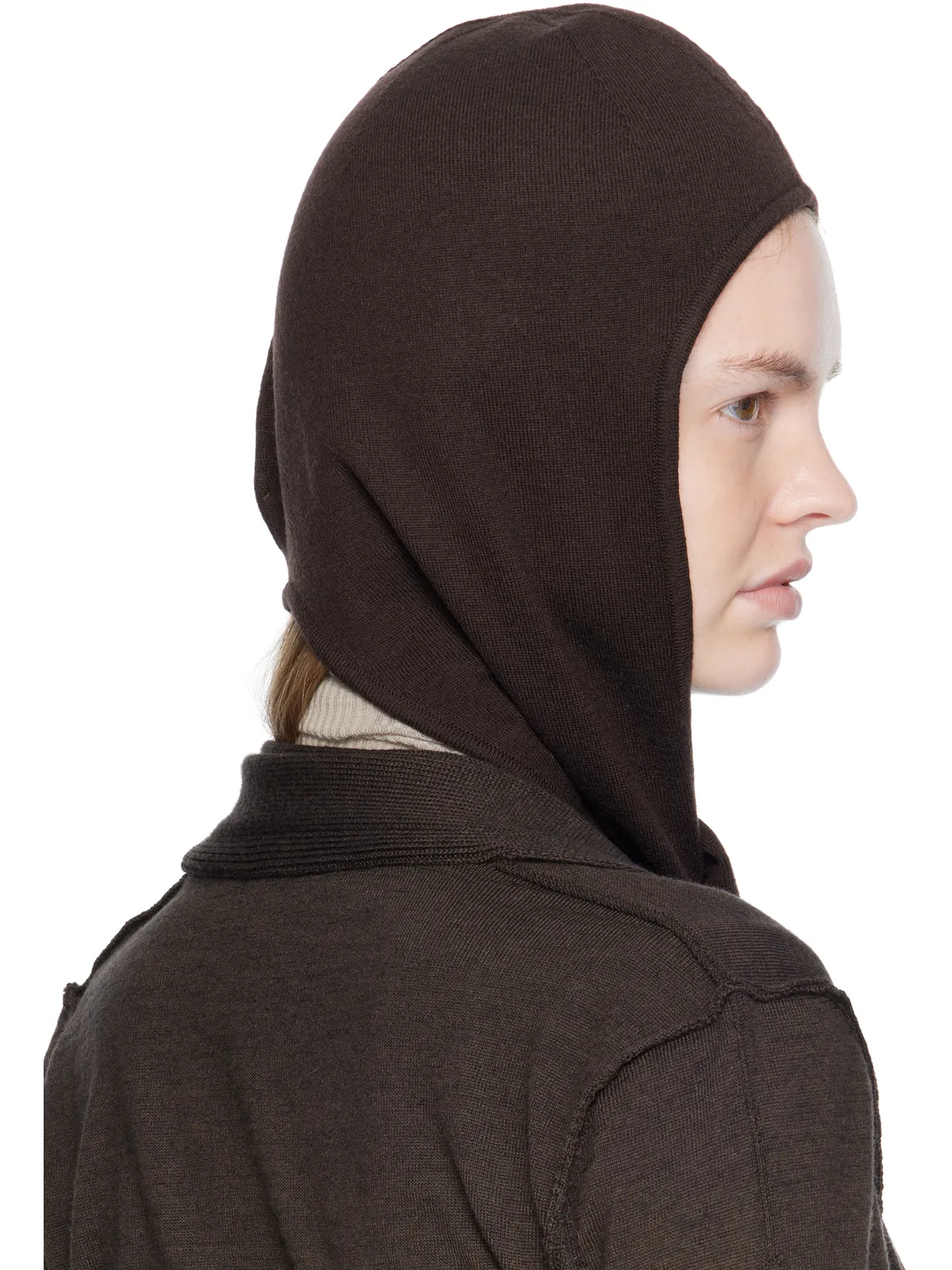 Lemaire Fine Wool ヘッドスカーフ ビーニー - 画像3