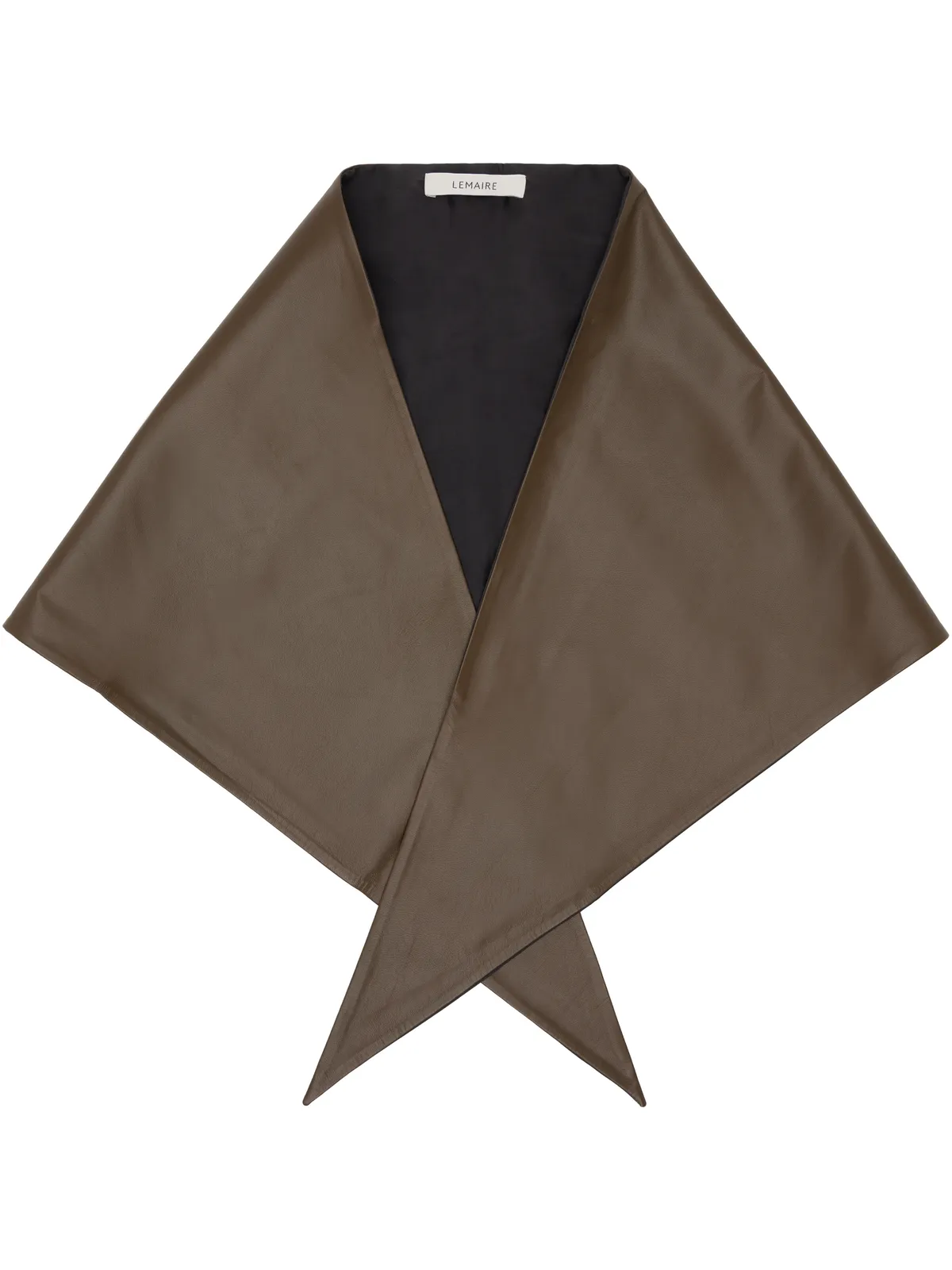 Lemaire Large Leather Triangle スカーフ - 画像1