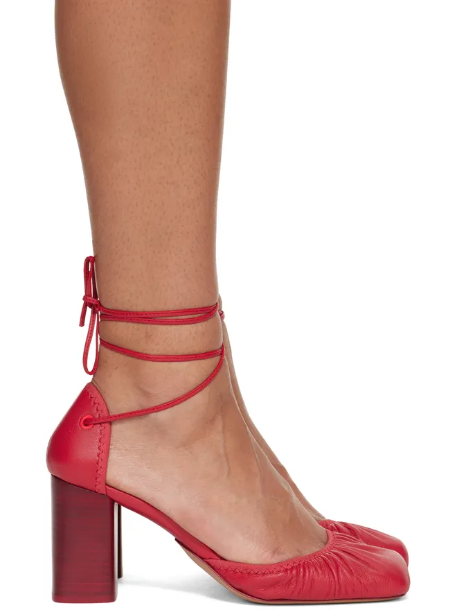 Lemaire Lemaire レッド Micro Ballerina ヒールの商品画像