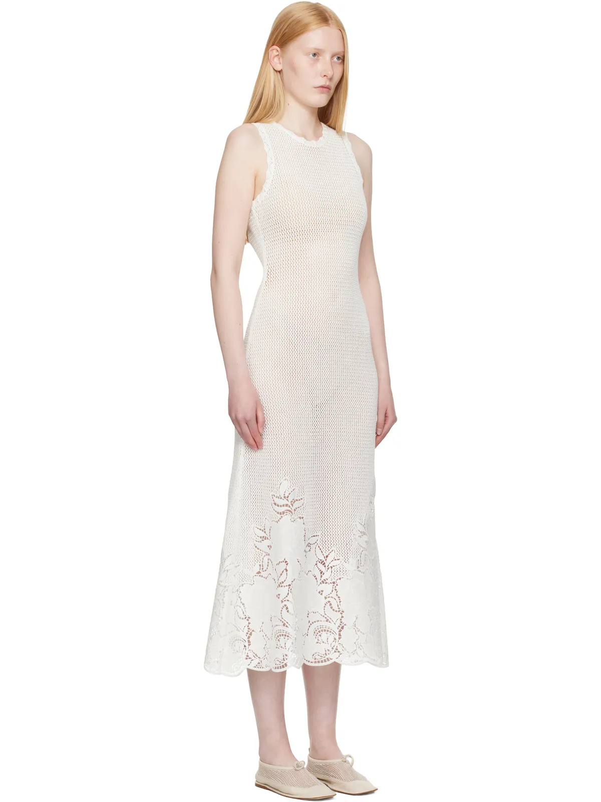 Erdem ノースリーブ ミディアムワンピース - 画像2