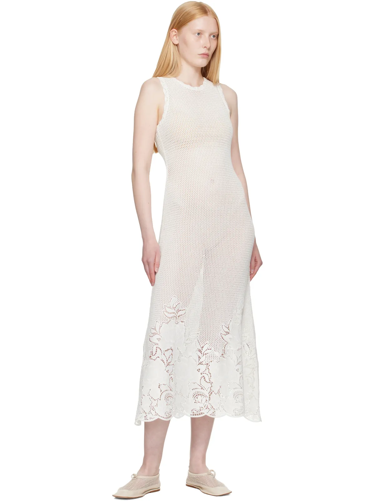 Erdem ノースリーブ ミディアムワンピース - 画像4