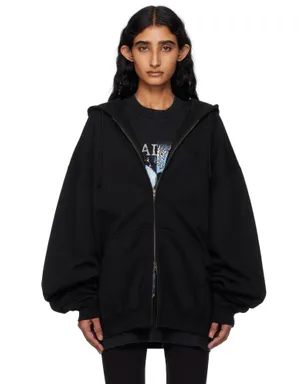 VETEMENTS ロゴ オーバーサイズ ジップアップフーディ - サムネイル1