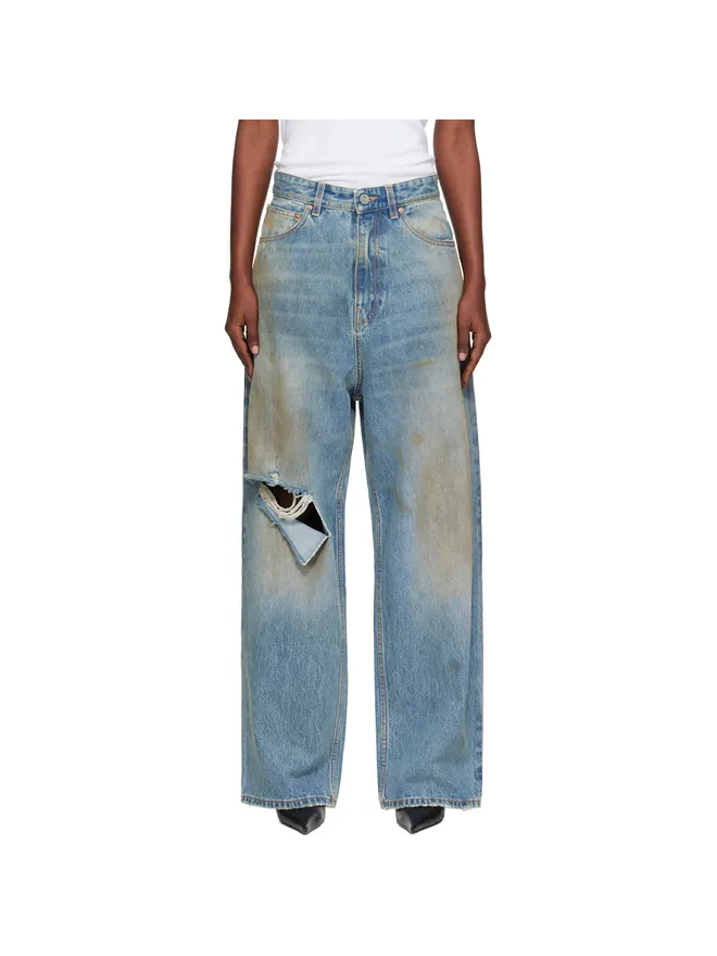 VETEMENTS VETEMENTS ディストレス バギージーンズの商品画像