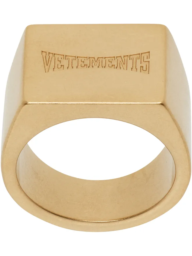 VETEMENTS VETEMENTS Boxing ロゴ シグネットリングの商品画像
