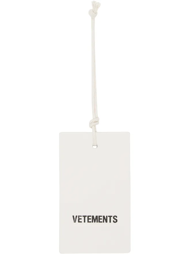 VETEMENTS VETEMENTS Hangtag レザー ロゴ タグストラップの商品画像