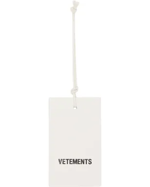 VETEMENTS Hangtag レザー ロゴ タグストラップ - サムネイル1
