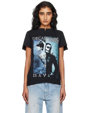 VETEMENTS Cradle of Filth Cut-Up Fitted Tシャツ - サムネイル1