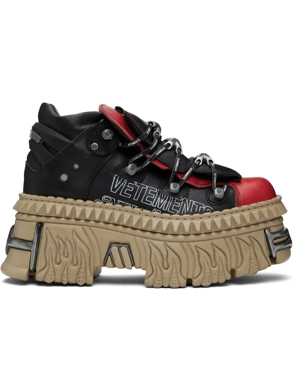 VETEMENTS New Rockエディション プラットフォーム スニーカー - 画像1