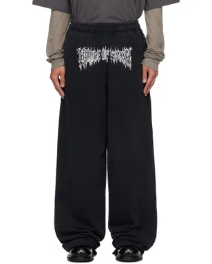 VETEMENTS Cradle of Filth ロゴ バギー スウェットパンツ - サムネイル1