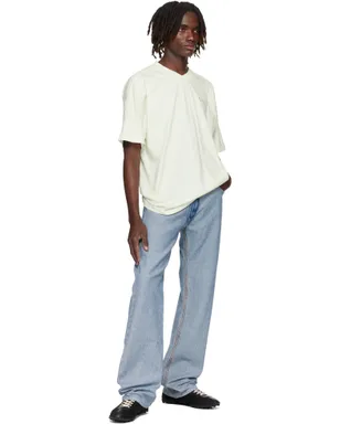 VETEMENTS Cut-Up VネックTシャツ - サムネイル4