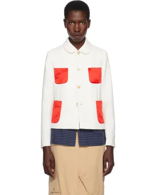 Comme des Garçons Girl ギャバジン＆サテン テーラードジャケット - サムネイル1