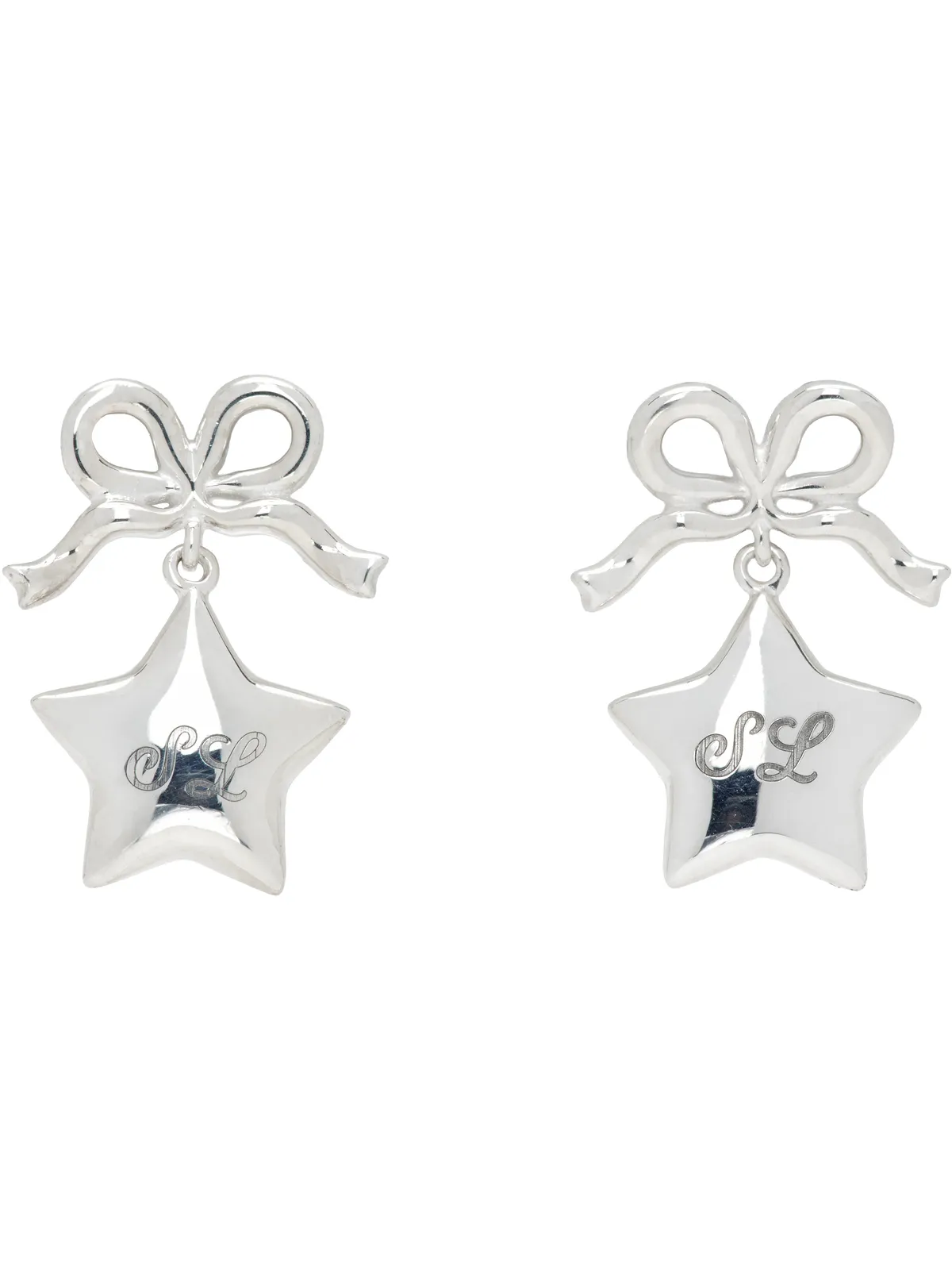Sandy Liang Sterling Silver Pippy ピアス - 画像1