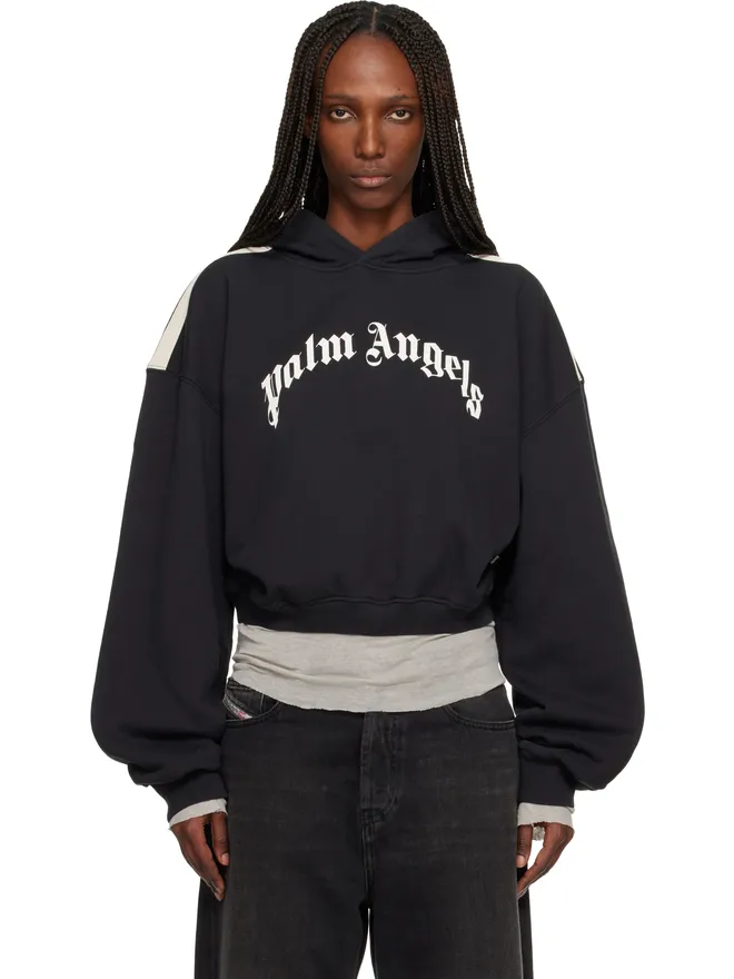 Palm Angels Palm Angels カーブドロゴ トラック クロップ フーディの商品画像