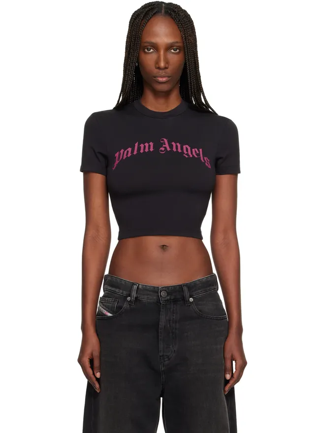 Palm Angels Palm Angels カーブドロゴ ベビーTシャツの商品画像