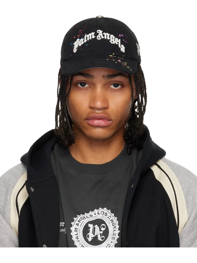 Palm Angels Palm Angels カーブドロゴ プリント キャップの商品画像