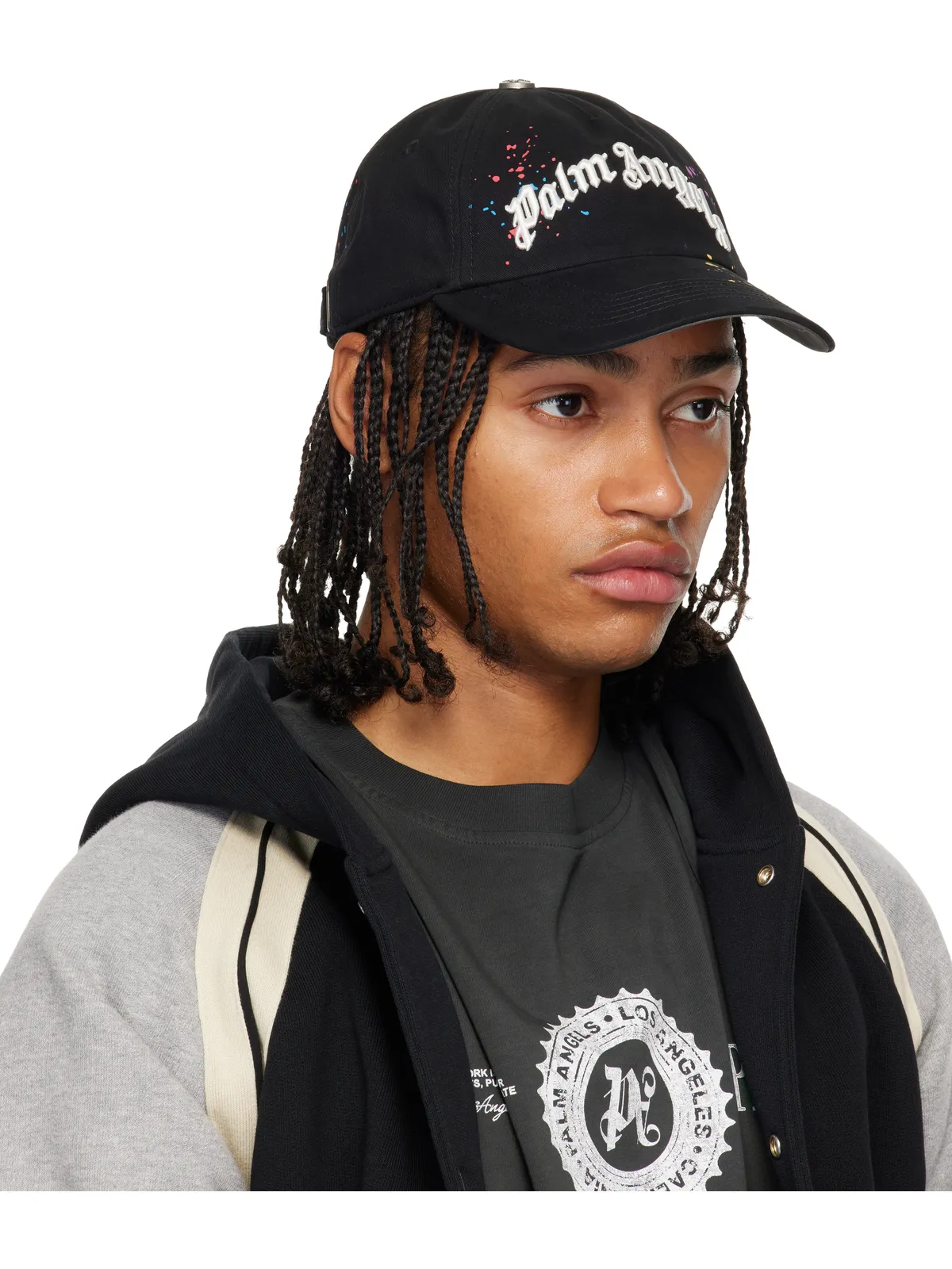 Palm Angels カーブドロゴ プリント キャップ - 画像2