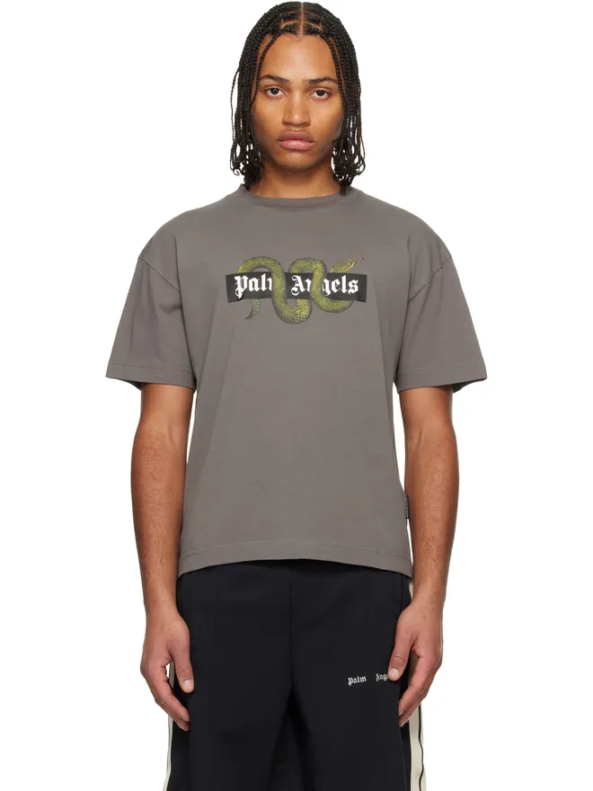 Palm Angels Palm Angels Snake Box ロゴ レギュラー Tシャツの商品画像