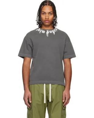 Palm Angels Neck Logo Regular Tシャツ - サムネイル1