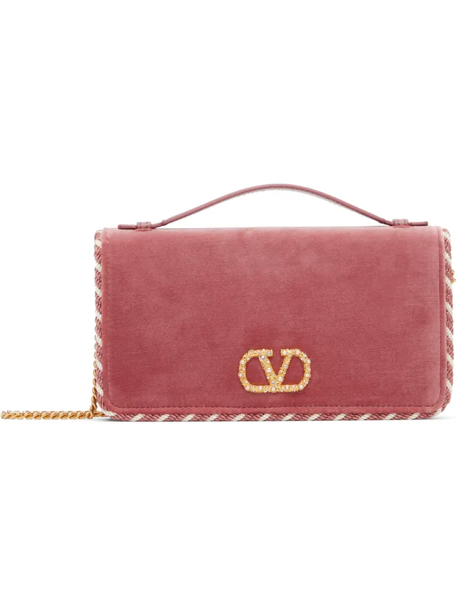 Valentino Garavani Valentino Garavani VLogo Signature ラインストーン ウォレットバッグの商品画像