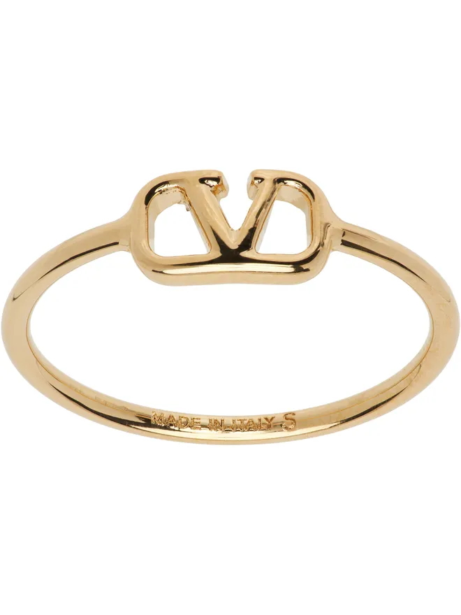 Valentino Garavani Valentino Garavani VLogo Signature メタル リングの商品画像