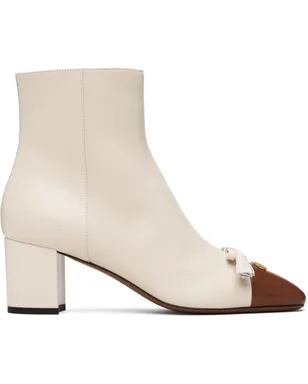 Valentino Garavani 'Valet Du Roi' キッドスキン レザー アンクルブーツ - サムネイル1
