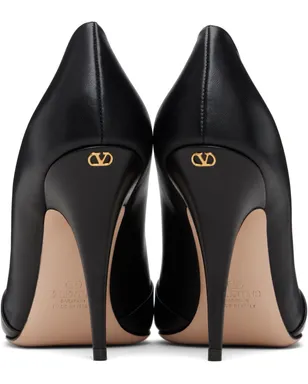 Valentino Garavani ブラック Panthea ゴートスキン ヒール - サムネイル2