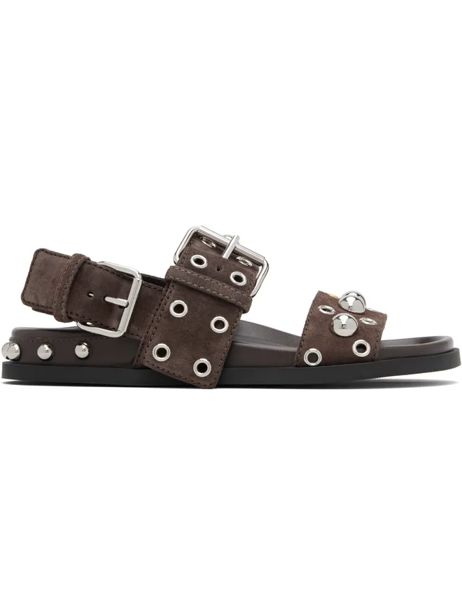 Valentino Garavani Valentino Garavani Round Studs スエード サンダルの商品画像