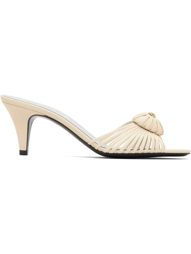Valentino Garavani Valentino Garavani レザーウーブン ハート ヒールサンダルの商品画像
