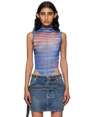 Jean Paul Gaultier Printed Air ハイネック ボディスーツ - サムネイル1