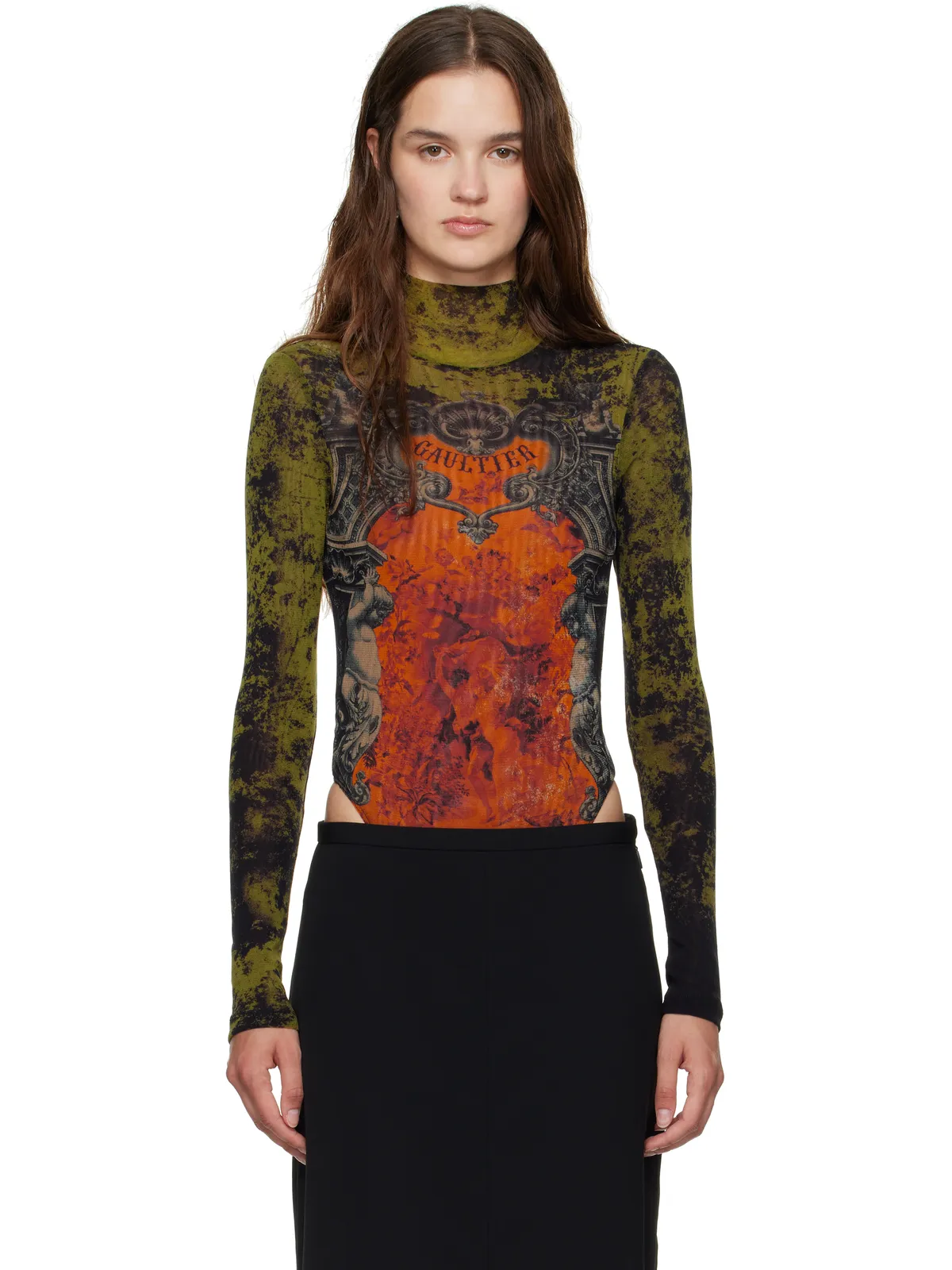 Jean Paul Gaultier 'The Médaillon' オープンバック ボディスーツ - 画像1