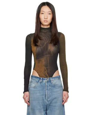 Jean Paul Gaultier SSENSE限定 Printed Acid Water ハイネック ボディスーツ - サムネイル1