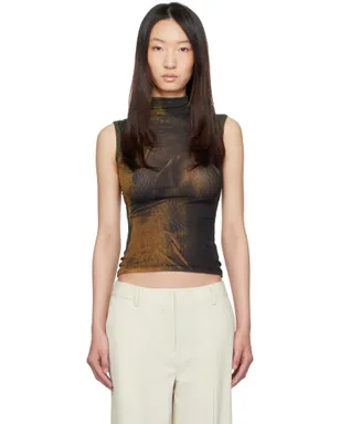 Jean Paul Gaultier SSENSE限定 Acid Water ハイネック プリント トップス - サムネイル1
