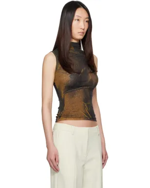 Jean Paul Gaultier SSENSE限定 Acid Water ハイネック プリント トップス - サムネイル2