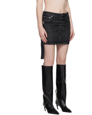 Jean Paul Gaultier Low Waisted Strap デニム ミニスカート - サムネイル2