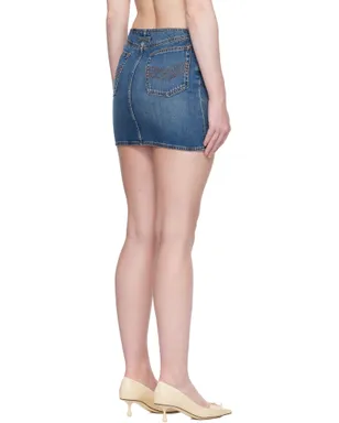 Jean Paul Gaultier フロントジッパー デニム ミニスカート - サムネイル3