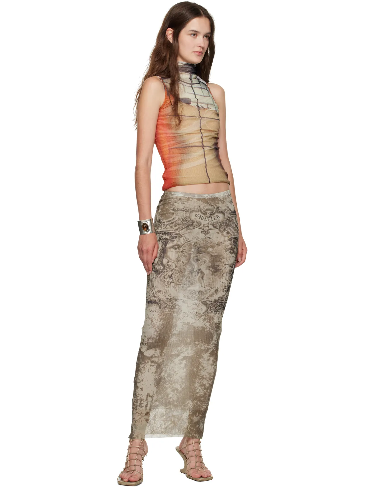 Jean Paul Gaultier 'The Long Médaillon' ミディアムスカート - 画像4