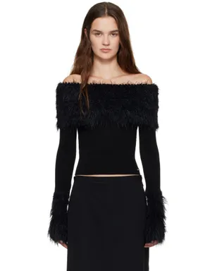 Jean Paul Gaultier Viscose Ribbed & Hairy トップス - サムネイル1